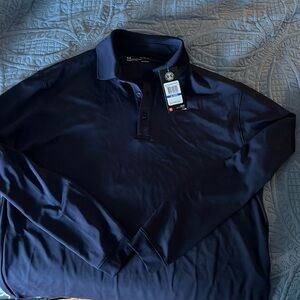 Under Armour Men’s Navy Blue XL Long Sleeved Polo Shirt